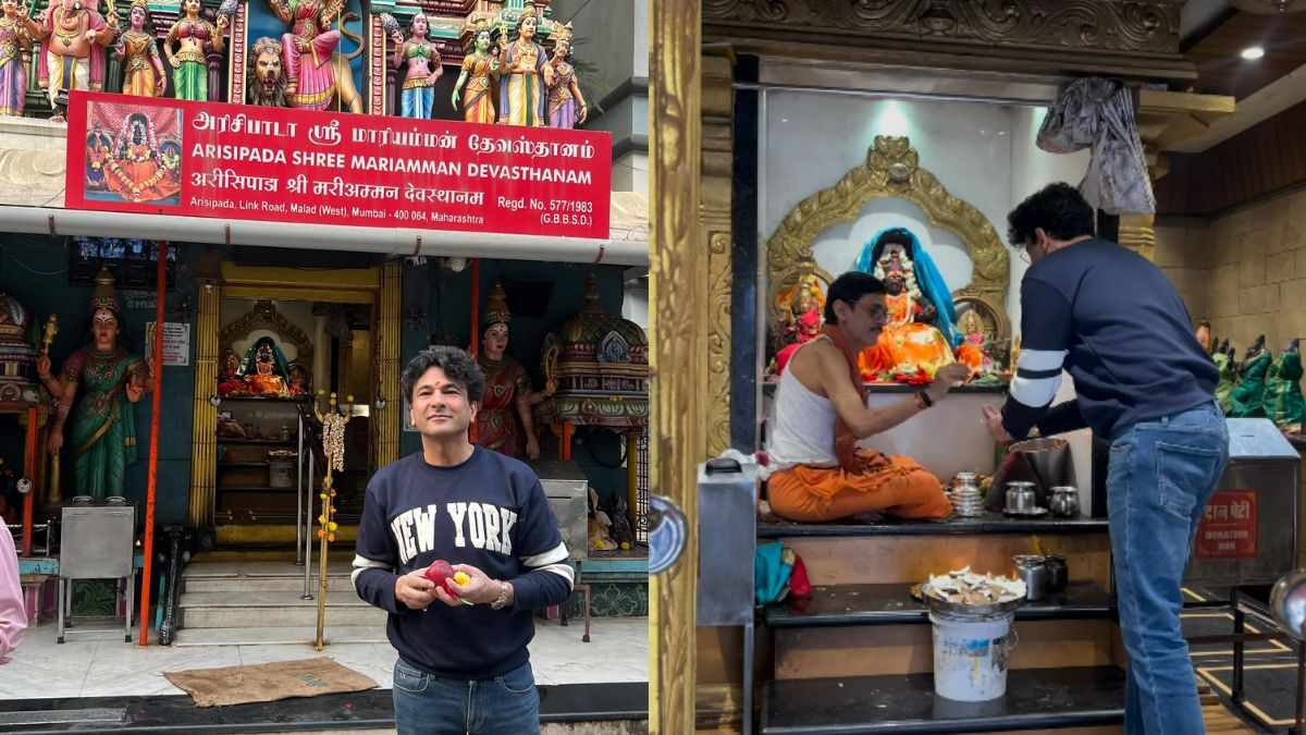 Chef Vikas Khanna Seeks Blessings At Mumbai’s Arisipada Shree Mariamman Devasthanam Before Starting MasterChef India’s New Season