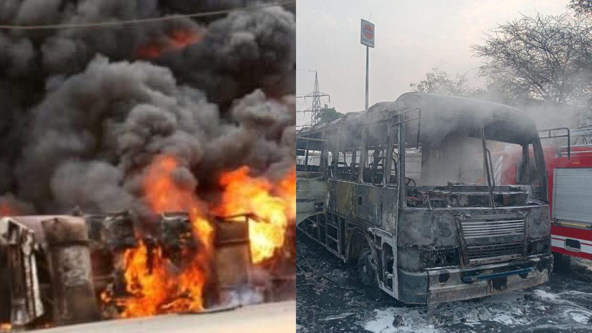 Jaipur Highway Accident: Gas Tanker Crashes Into Multiple Vehicles On Jaipur Highway; 11 Killed, 35 Severely Injured