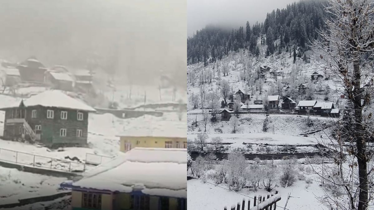 Jammu & Kashmir: Fresh Snowfall Blankets Kupwara; Frequent Snowfall And Sub-Zero Temperatures Expected This Season