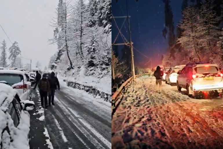 snowstorm Manali