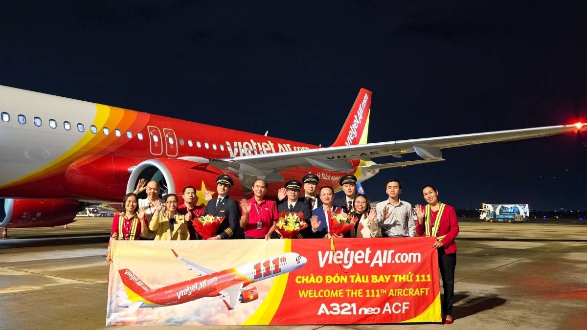 Vietjet Expands Fleet With Its 111th Aircraft Airbus A321neo To Meet Peak Travel Demand