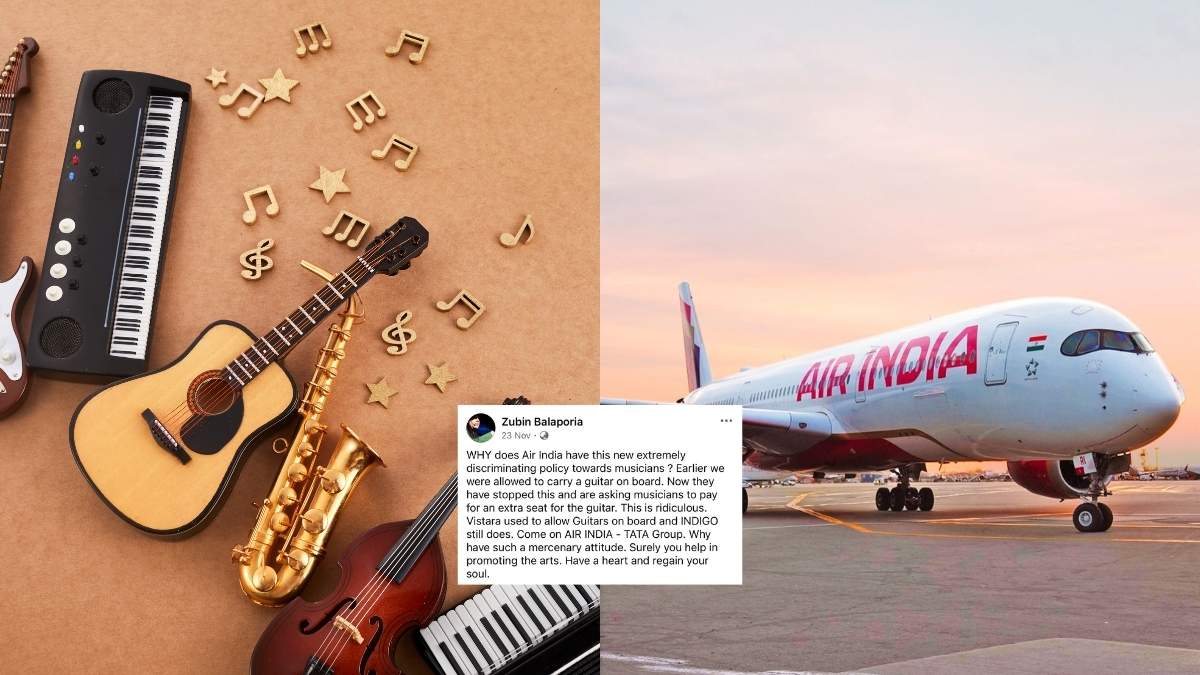 Indian Artists Slam Air India’s Baggage Rule Which Often Leads To Mishandling Of Musical Instruments; Question Airline’s “Discriminating Policy Towards Musicians”