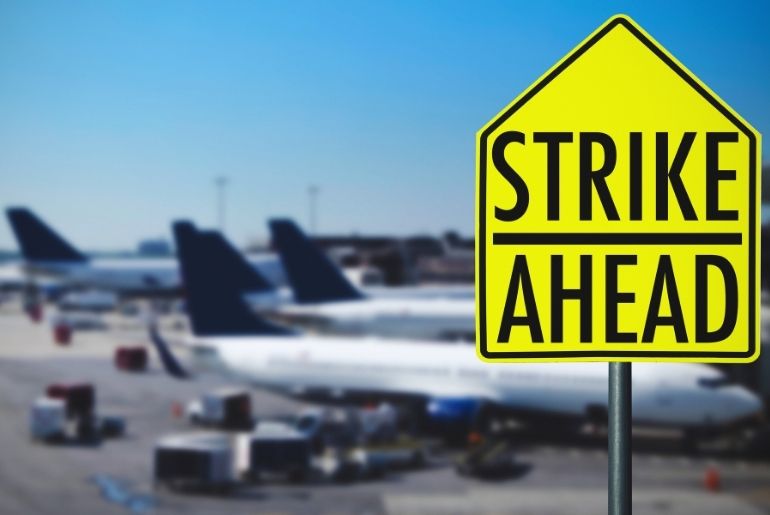 europe strikes airports airlines