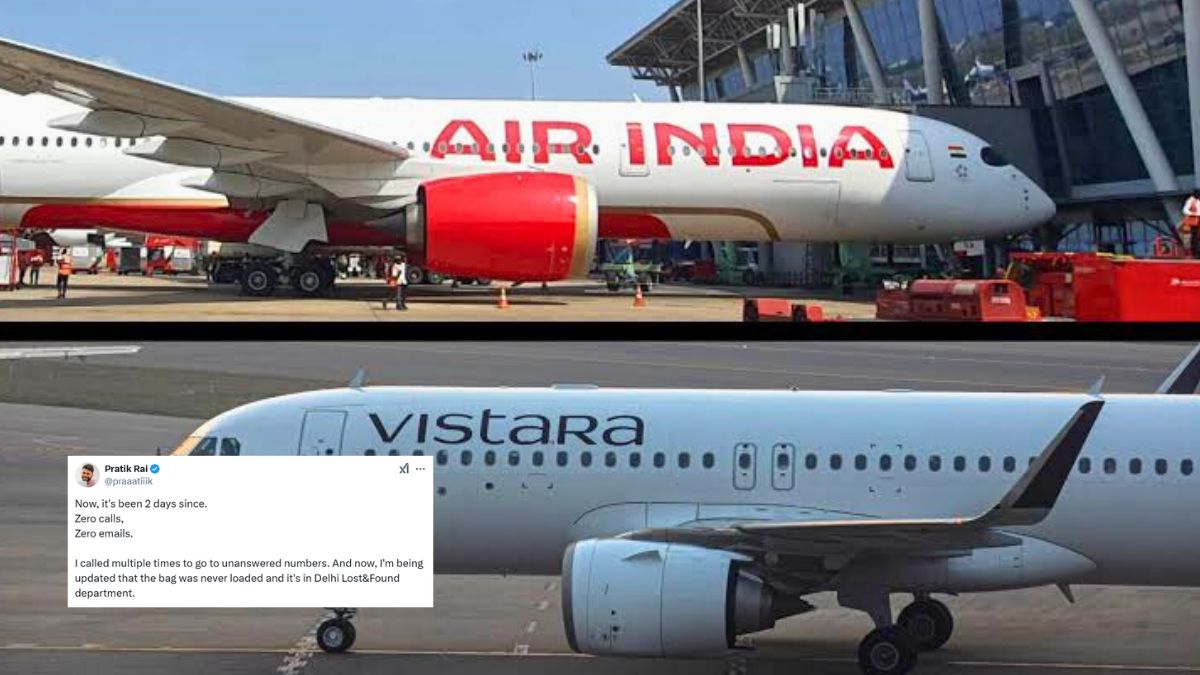 “Air India Sucks!” X User Shares How The Airline Failed To Load His Bag On Delhi-Bengaluru Flight; Netizens, “This Is Very Normal!”