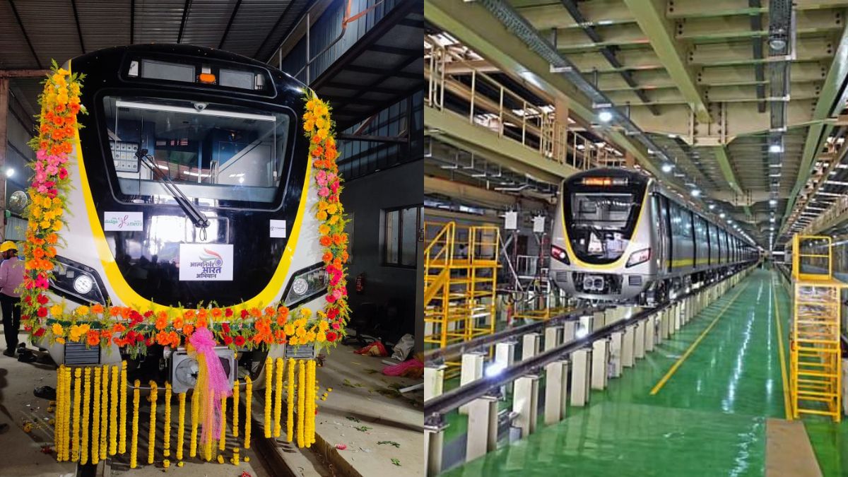 Bengaluru Metro Welcomes 1st Made-In-India Driverless Trainset; Will Soon Operate On Yellow Line