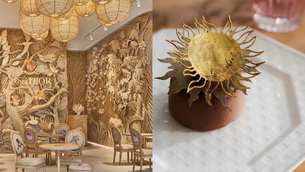 Bangkok Now Has Café Dior, A Stunning New Golden Café Offering Delectable Desserts Inspired By Nature & Dior’s Couture Legacy!