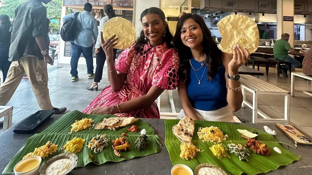 We Enjoyed A Traditional South Indian Meal With Rida Tharana In Bengaluru