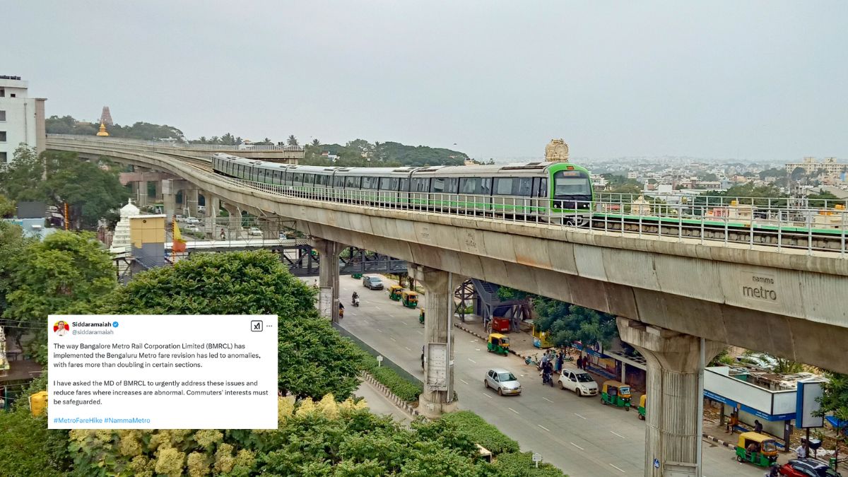 Bengaluru Metro: Karnataka CM Calls Fare Hike ‘Abnormal’; Asks BMRCL To Look Into The Matter