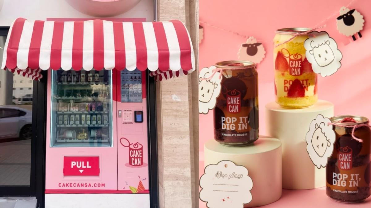 Riyadh Has Vending Machines Dispensing ‘Cake In A Can’ At These Locations And We Can’t Stop Dreaming About It