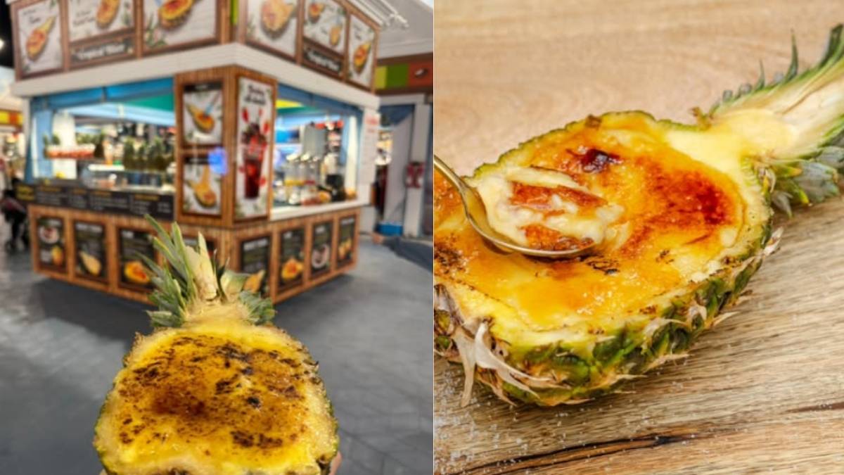 This Hidden Gem At Global Village Serves The Most Unique Crème Brûlée In A Pineapple Shell For Just AED 35!