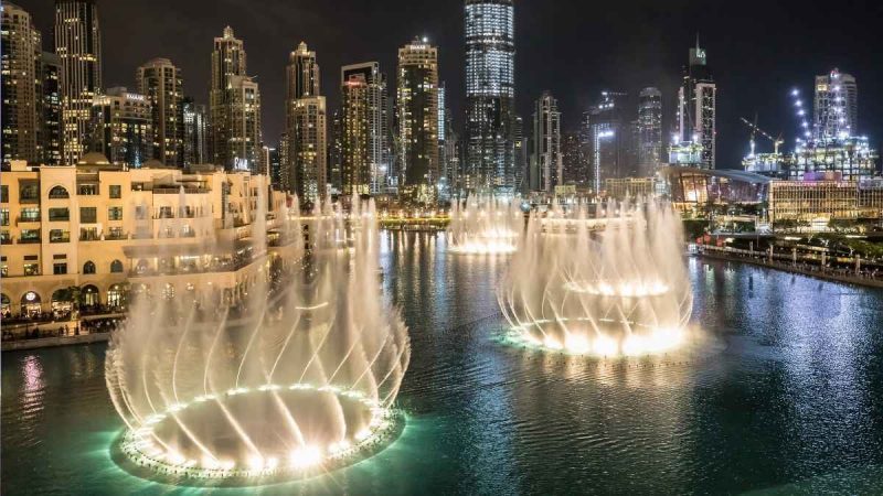 dubai fountain closed