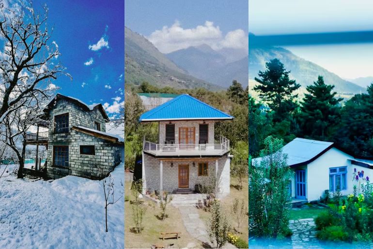 The three cottages at Gemstone retreat, a secluded retreat in himachal