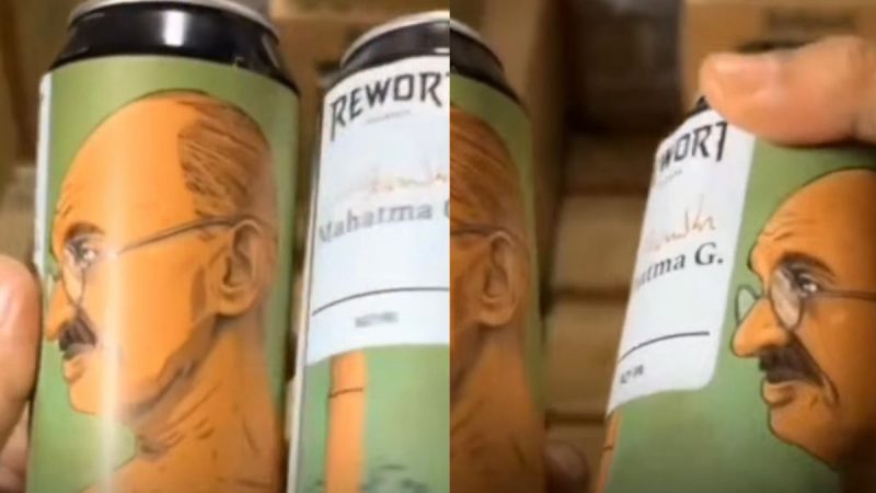 Gandhi's Image on Beer Bottles