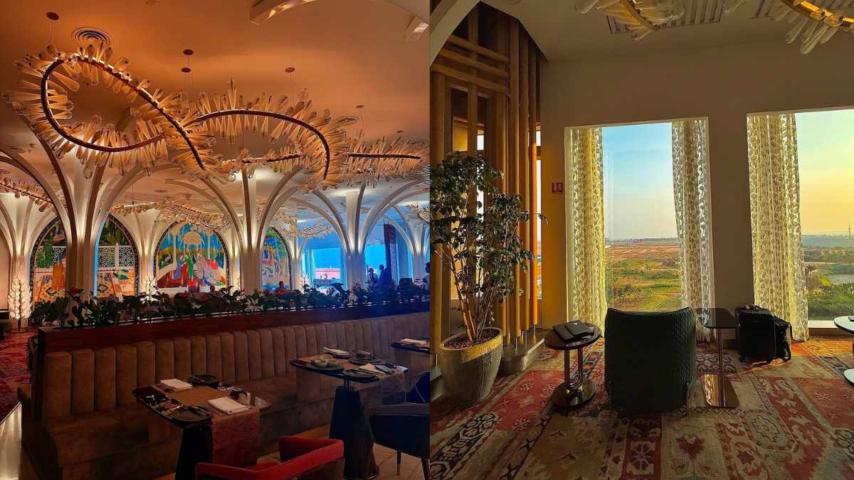 In Pics: Air India’s New Lounge At Bengaluru Airport’s T2 Gives You The Maharaja Experience With Chandeliers, Paintings & More