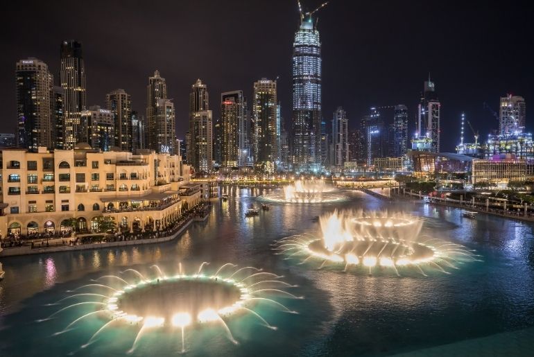 dubai fountain closed