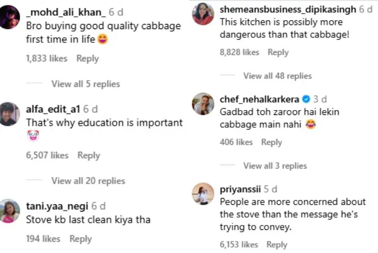 delhi man cabbage