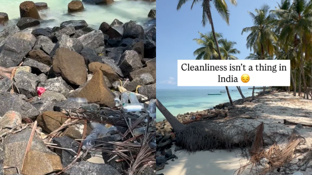 Tourist In Lakshadweep Finds Liquor Bottles Littered Around Shore; Netizens, “We Lack Civic Sense!”