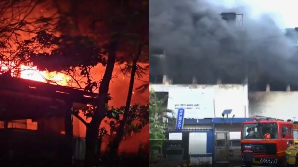 Massive Fire Breaks Out At A Polymer Factory In Navi Mumbai; Firefighters Rushed To The Spot