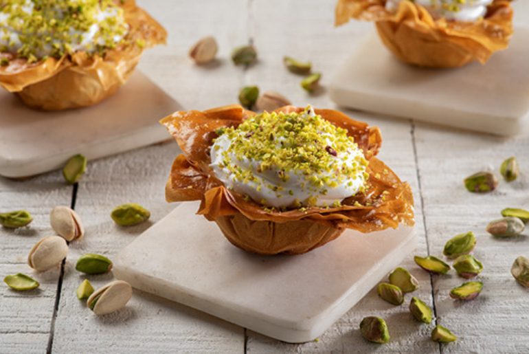 Pistachio Phyllo Cups