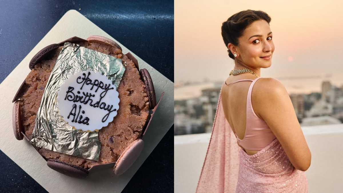 Alia Bhatt Celebrated Her Birthday With A Moong Dal Halwa Cake From THIS Bakery In Mumbai