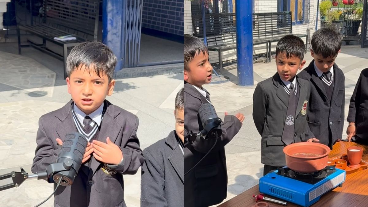 Adorable LKG Students From J&K Make Tea At School; Netizens Say, “Best School In The World”