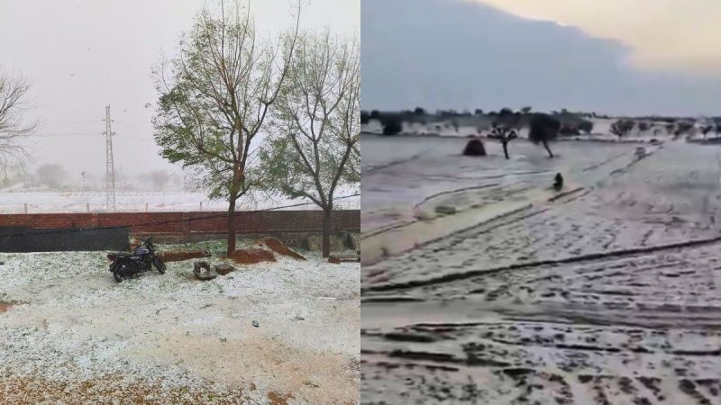 Rajasthan hailstorm