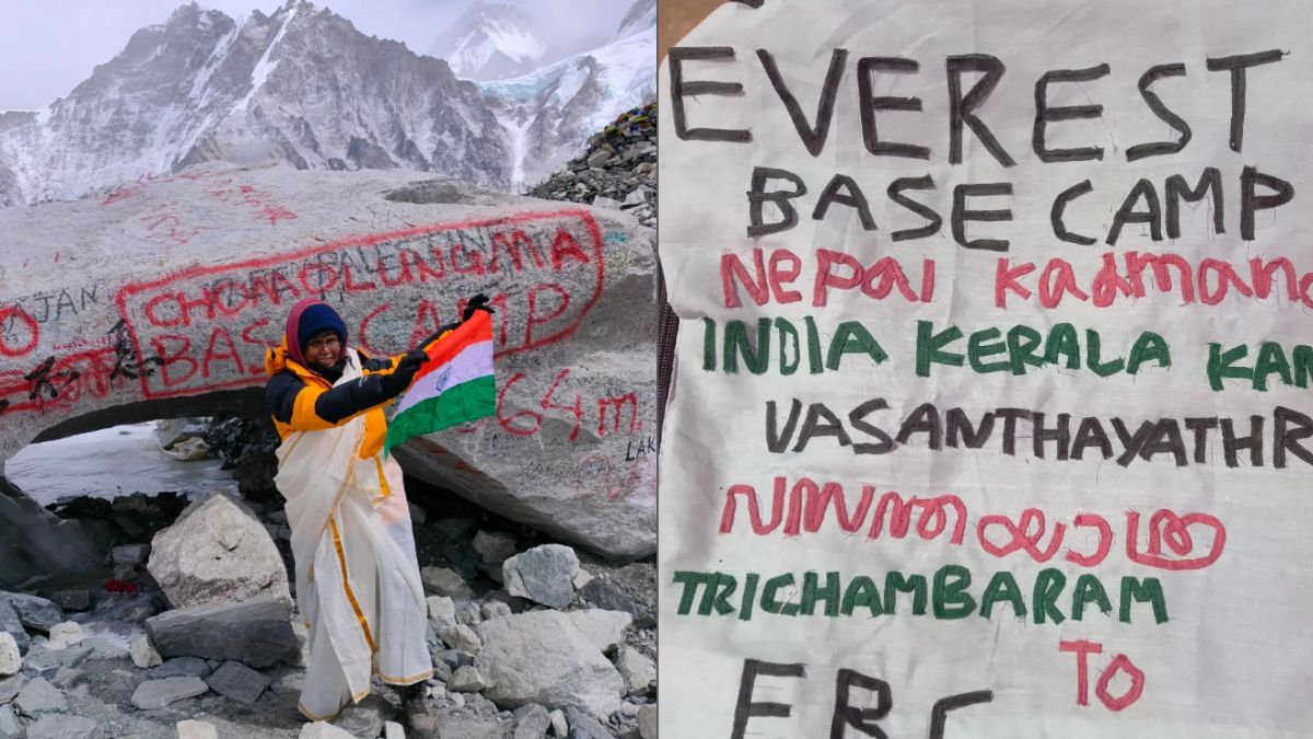 From Tailor To Trekker: 59-YO Kerala Woman Conquers Everest Base Camp With YouTube Training