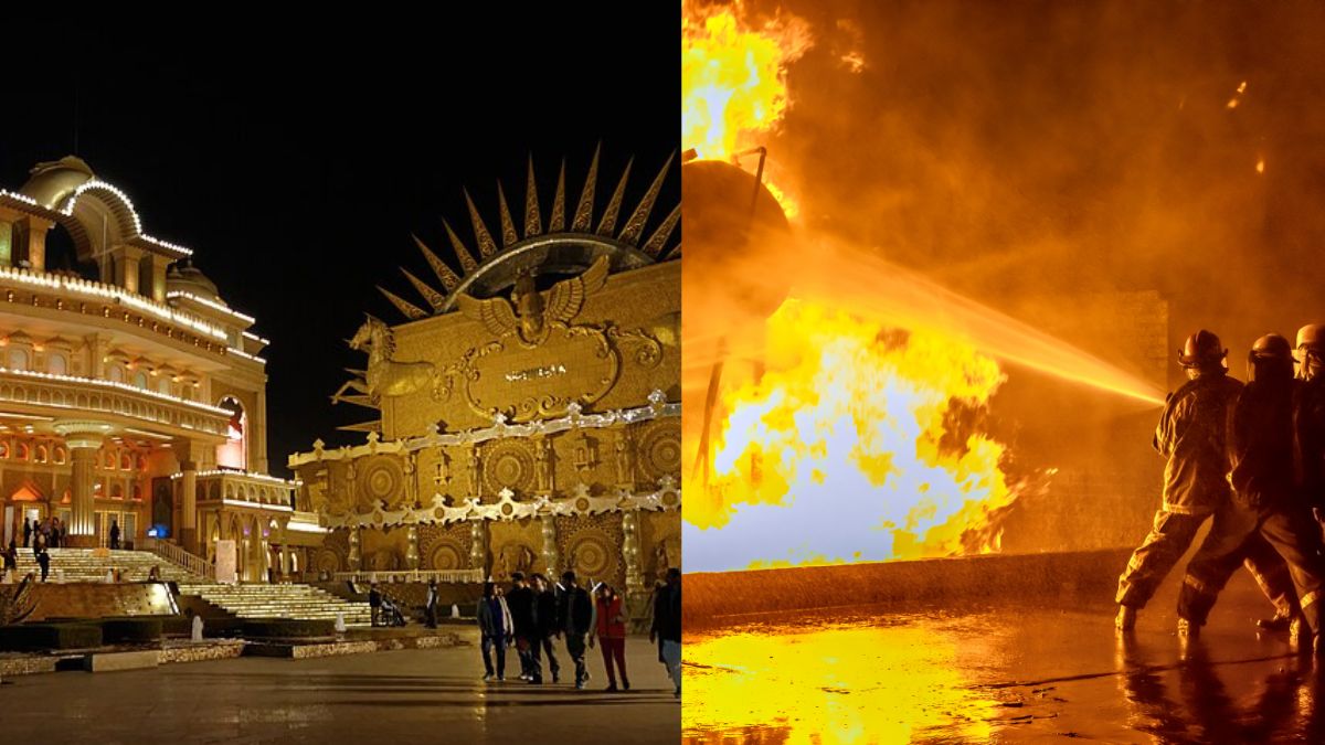 Massive Fire Destroys Kingdom Of Dreams In Gurugram; No Casualties Reported