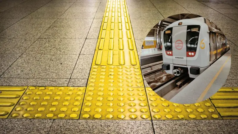 yellow tiles metro station