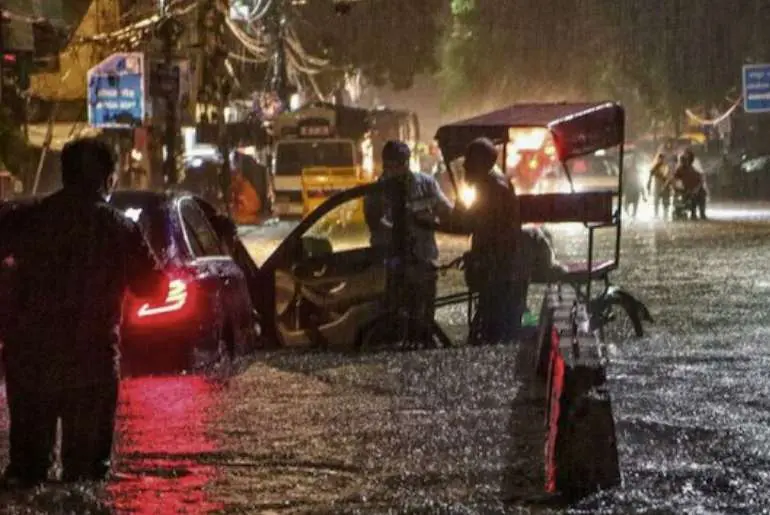 Delhi rain