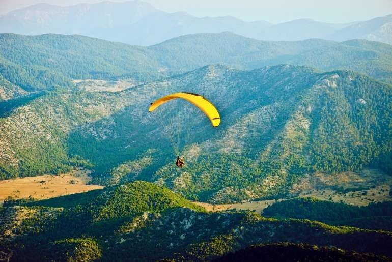 Chinese paraglider