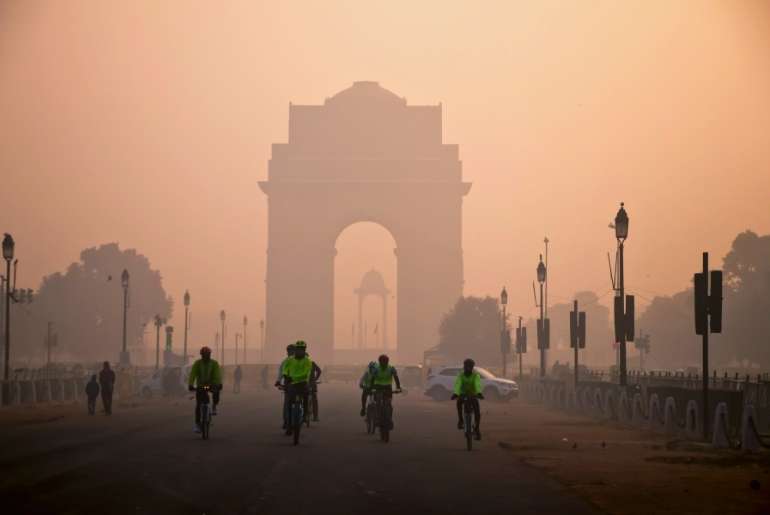 Delhi haze