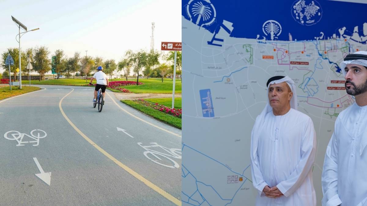 Al Barsha 2 To Get 17 KM Of Walking & Cycling Paths; Sheikh Hamdan Reviews Driveless Taxi Roadmap