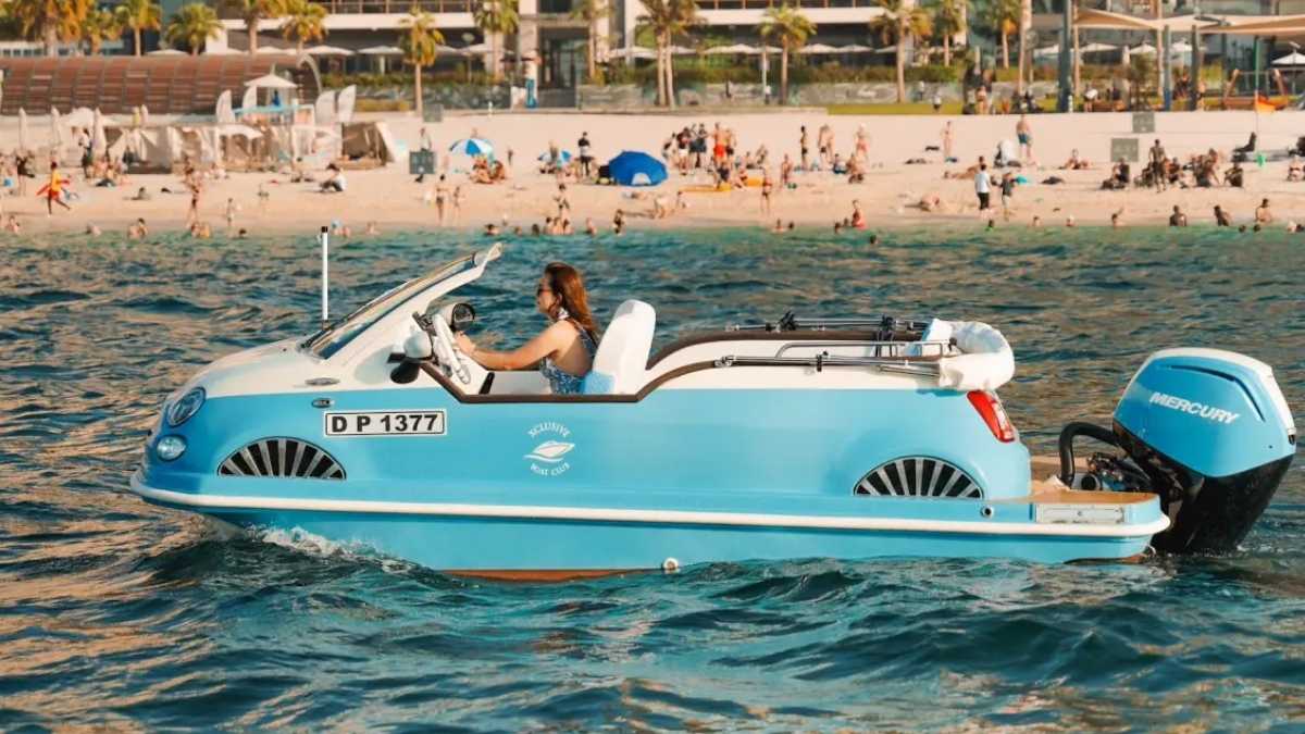 Why Rent A Yacht when You Can Rent A Floating Car-Shaped Boat In Dubai! Here’s How