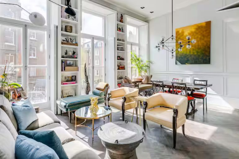 Stroll To Holland Park from an Art-Filled Stylish Flat