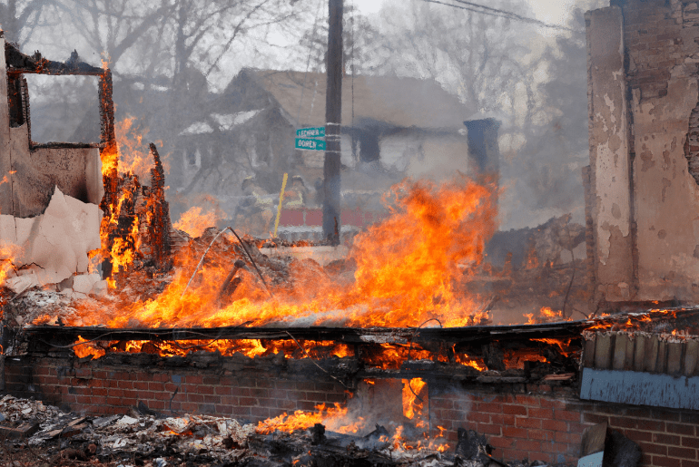 Fire in Mumbai