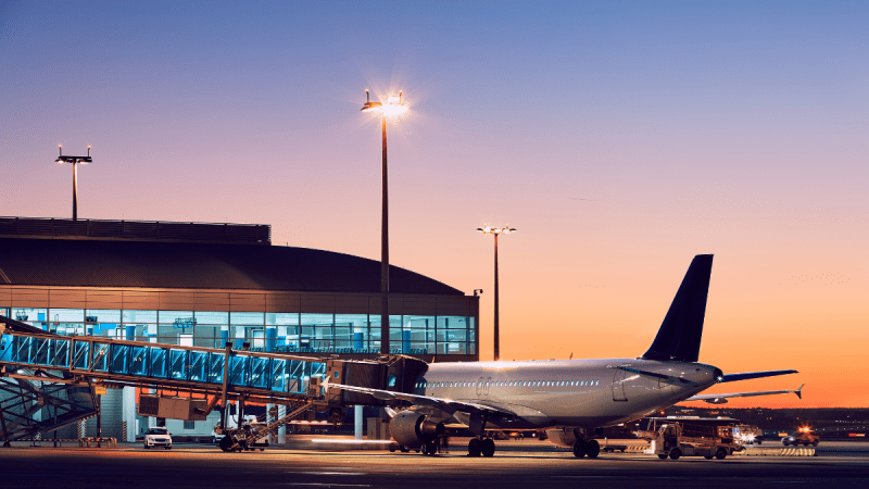 airports shut and flights cancelled