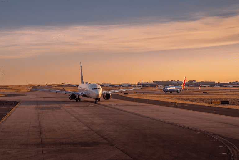 Delhi Airport runway