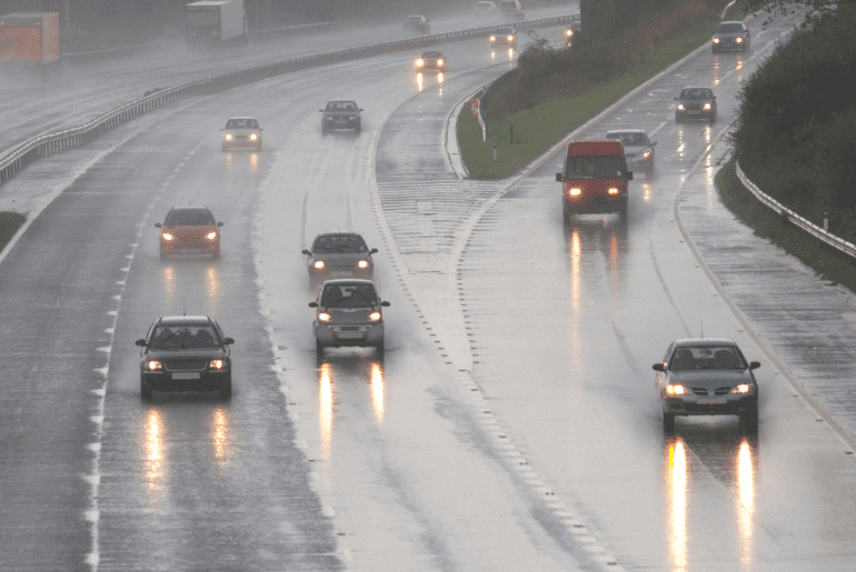 Rainfall in southern and eastern 