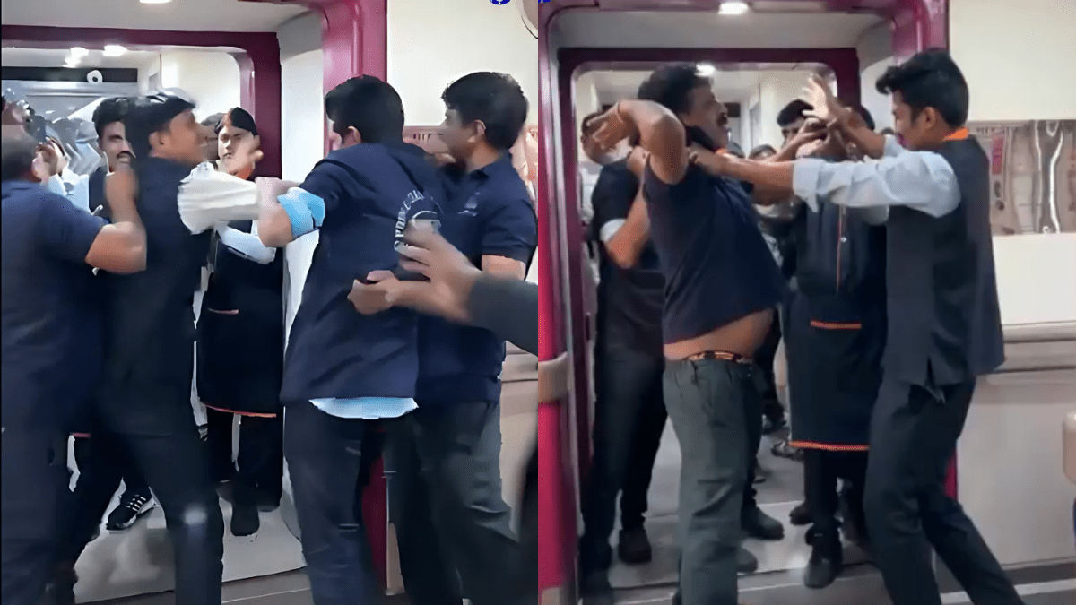 Fight Breaks Out Between Vande Bharat Express Staff, Passengers Left Shocked Onboard