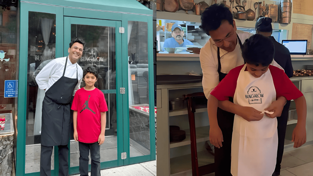 Chef Vikas Khanna Wins Hearts & Gifts Apron To Ontario Kid At Bungalow; Netizens Want Their Aprons Now