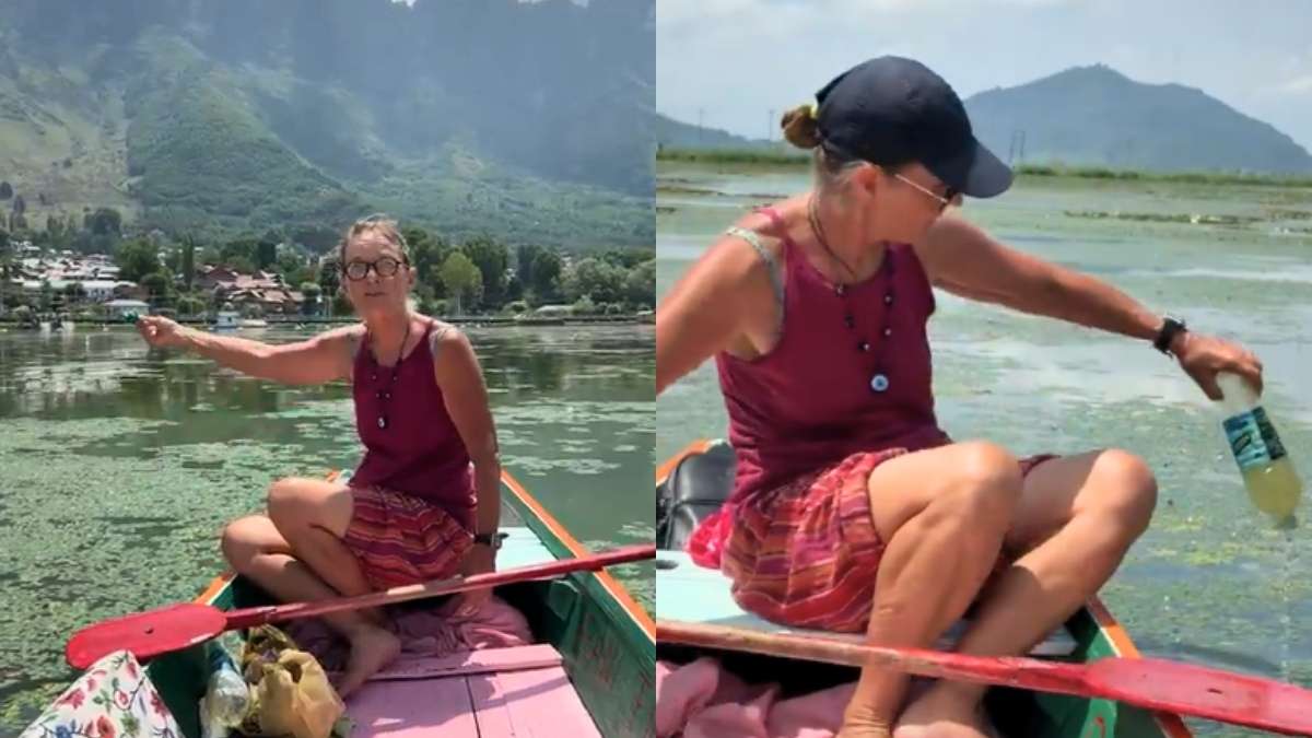 69-YO Dutch Lady Is On A Mission To Save Kashmir’s Dal Lake; Has Been Cleaning It For Last 5 Yrs