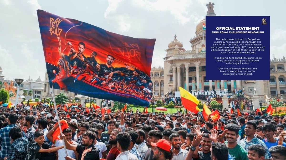 “We Remain United In Grief,” RCB Announces ₹10 Lakh Financial Support For Bengaluru Stampede Victims