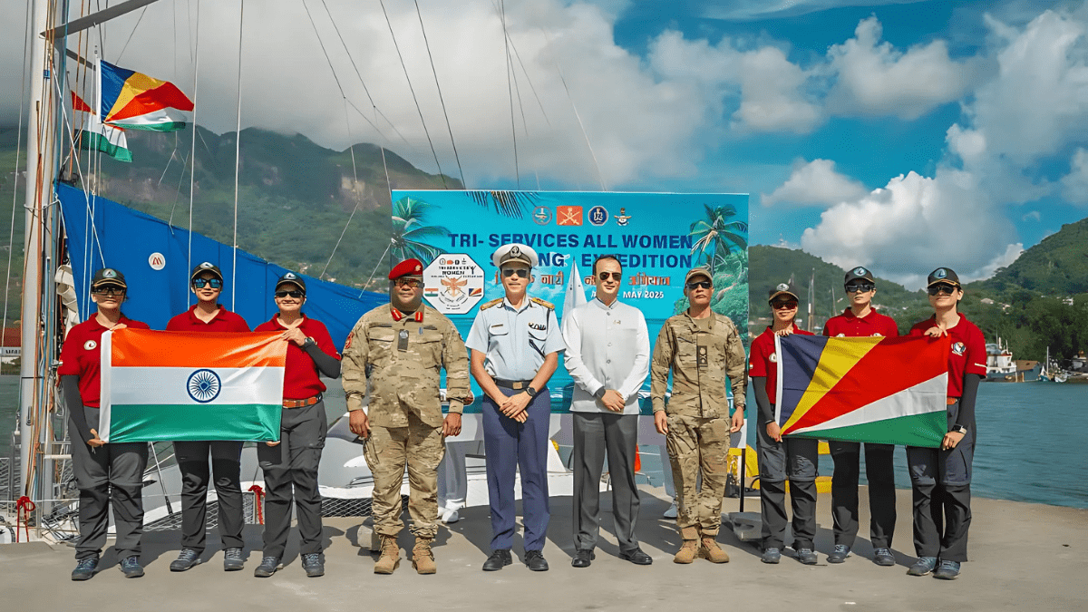Indian Tri-Services Women Sailors Complete 55-Day Mumbai–Seychelles–Mumbai Expedition