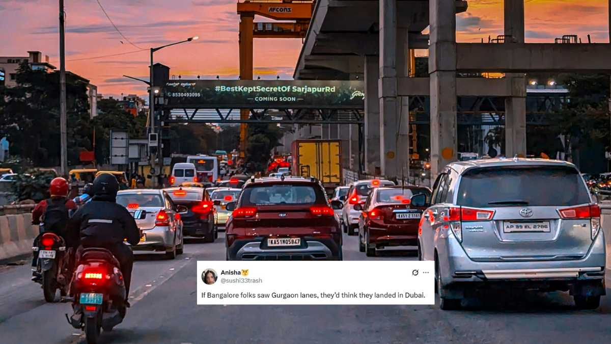 Woman Claims Gurgaon Roads Will Remind Bengalureans Of Dubai; Netizens Share Mixed Responses