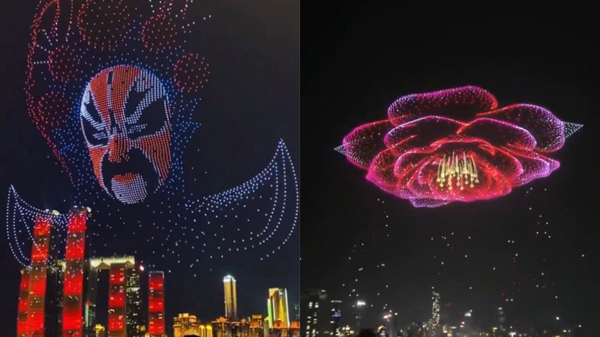 China Sets Guinness World Record With The Largest Aerial Image Created By 11,787 Drones