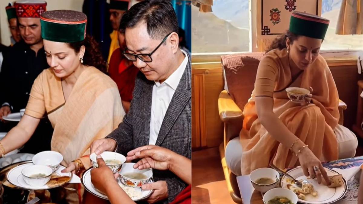 Kiren Rijiju & Kangana Ranaut Savoured A Traditional Himachali Spread At Key Monastery; Here’s What They Ate