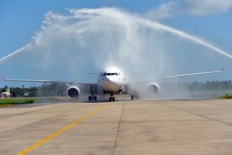 Srilankan airlines wide body aircraft