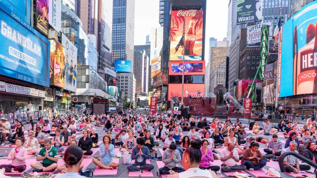 From Times Square To Tokyo, Yoga Day 2025 Brings The World Together On A Mat