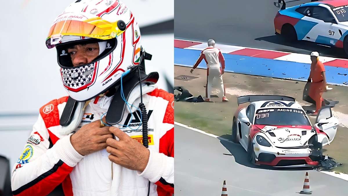 Ajith Kumar’s Car Crashes During GT4 Race In Italy; Actor Steps Out To Clean Debris